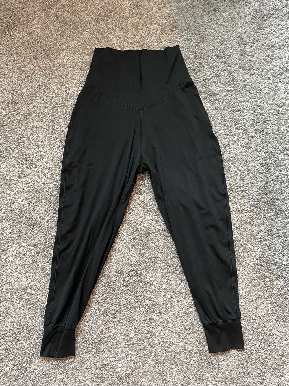 aerie Black High-Waist V-Band Jogger Pants
